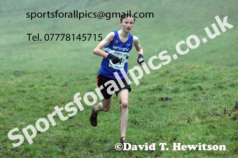 Mens under-17s, NECAA Junior Cross Country Relays, Thornley Farm, Peterlee, Saturday, December 12th. Photo: David T. Hewitson/Sports for All Pics